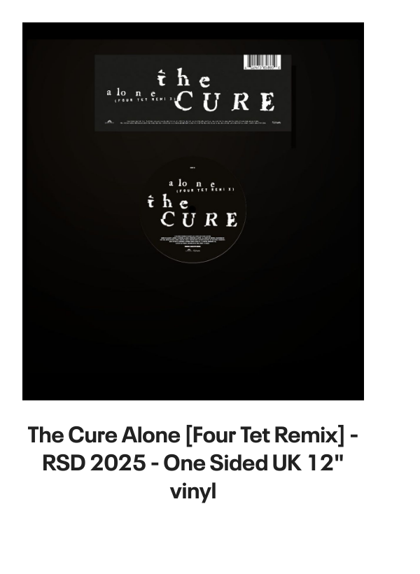 List of products:  Siouxsie  The Banshees This Wheels On Fire - Jukebox UK 7 vinyl Siouxsie  The Banshees Fireworks - toc UK 7 vinyl Siouxsie  The Banshees Melt UK 7 vinyl Siouxsie  The Banshees Stargazer UK CD single Siouxsie  The Banshees Candyman - Inj UK 7 vinyl Siouxsie  The Banshees Cities In Dust - Injection Moulded UK 7 vinyl Siouxsie  The Banshees The Killing Jar UK CD single Siouxsie  The Banshees Fireworks - Fold Out Sleeve UK 7 vinyl Siouxsie  The Banshees Hong Kong Garden - Punk Art sleeve UK 7 vinyl Siouxsie  The Banshees Hong Kong Garden - Red Paper Labels US 7 vinyl Siouxsie  The Banshees Spellbound - laminated p/s UK 7 vinyl Siouxsie  The Banshees Candyman - Solid UK 7 vinyl Siouxsie  The Banshees Song From The Edge Of The World UK 7 picture disc Siouxsie  The Banshees Juju - 180gm UK Vinyl LP Siouxsie  The Banshees 1981 Tour Programme UK Tour programme Siouxsie  The Banshees The Scream - Punk Art Sleeve UK 7 vinyl Siouxsie  The Banshees A Kiss in The Dreamhouse + merch insert UK Vinyl LP Siouxsie  The Banshees Kiss Them For Me - Numbered UK 12 vinyl Siouxsie  The Banshees Into A Swan UK CD single Siouxsie  The Banshees The Rapture UK Promo CD album Siouxsie  The Banshees MCMLXXXV - EX UK Tour programme Siouxsie  The Banshees An Interview With Siouxsie  The Banshees UK Promo 7 vinyl The Cure The Top - 1st - Opened shrink UK Vinyl LP The Cure Song Of A Lost World: Half Speed Mastered - 180-gram Vinyl UK 2-LP vinyl set The Cure Songs Of A Live World | Troxy London MMXXIV -  Black Vinyl - Sealed UK Vinyl LP The Cure Alone [Four Tet Remix] - RSD 2025 - One Sided UK 12 vinyl The Cure Songs Of A Lost World - Deluxe Edition 2-CD  Dolby Atmos Blu-Ray - Sealed UK 2-CD album set The Cure Songs Of A Lost World - Blood Records Exclusive Picture Disc UK Picture disc LP The Cure Song Of A Lost World: Half Speed Mastered - 180-gram Vinyl - Sealed UK 2-LP vinyl set The Cure Mixes Of A Lost World - 180 Gram Black Bio-Vinyl - Sealed UK 2-LP vinyl set