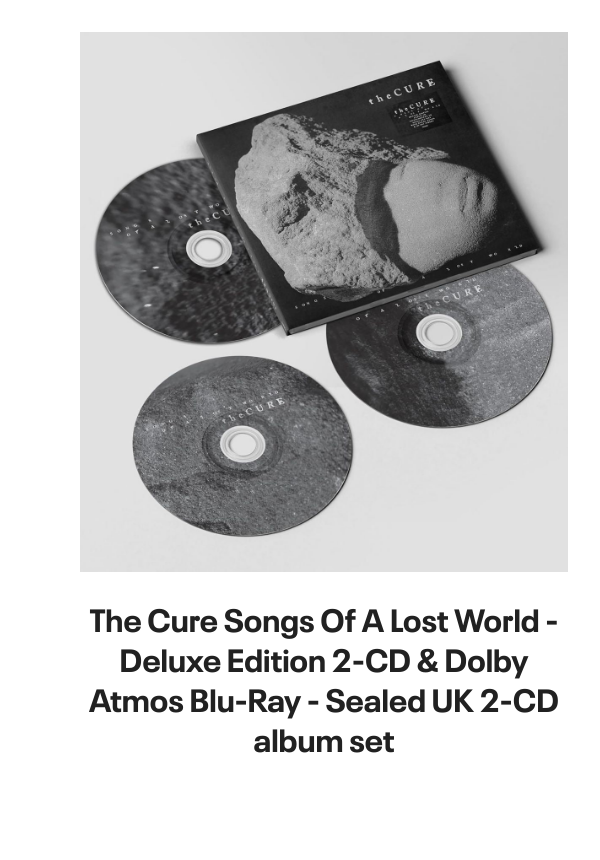 List of products:  Siouxsie  The Banshees This Wheels On Fire - Jukebox UK 7 vinyl Siouxsie  The Banshees Fireworks - toc UK 7 vinyl Siouxsie  The Banshees Melt UK 7 vinyl Siouxsie  The Banshees Stargazer UK CD single Siouxsie  The Banshees Candyman - Inj UK 7 vinyl Siouxsie  The Banshees Cities In Dust - Injection Moulded UK 7 vinyl Siouxsie  The Banshees The Killing Jar UK CD single Siouxsie  The Banshees Fireworks - Fold Out Sleeve UK 7 vinyl Siouxsie  The Banshees Hong Kong Garden - Punk Art sleeve UK 7 vinyl Siouxsie  The Banshees Hong Kong Garden - Red Paper Labels US 7 vinyl Siouxsie  The Banshees Spellbound - laminated p/s UK 7 vinyl Siouxsie  The Banshees Candyman - Solid UK 7 vinyl Siouxsie  The Banshees Song From The Edge Of The World UK 7 picture disc Siouxsie  The Banshees Juju - 180gm UK Vinyl LP Siouxsie  The Banshees 1981 Tour Programme UK Tour programme Siouxsie  The Banshees The Scream - Punk Art Sleeve UK 7 vinyl Siouxsie  The Banshees A Kiss in The Dreamhouse + merch insert UK Vinyl LP Siouxsie  The Banshees Kiss Them For Me - Numbered UK 12 vinyl Siouxsie  The Banshees Into A Swan UK CD single Siouxsie  The Banshees The Rapture UK Promo CD album Siouxsie  The Banshees MCMLXXXV - EX UK Tour programme Siouxsie  The Banshees An Interview With Siouxsie  The Banshees UK Promo 7 vinyl The Cure The Top - 1st - Opened shrink UK Vinyl LP The Cure Song Of A Lost World: Half Speed Mastered - 180-gram Vinyl UK 2-LP vinyl set The Cure Songs Of A Live World | Troxy London MMXXIV -  Black Vinyl - Sealed UK Vinyl LP The Cure Alone [Four Tet Remix] - RSD 2025 - One Sided UK 12 vinyl The Cure Songs Of A Lost World - Deluxe Edition 2-CD  Dolby Atmos Blu-Ray - Sealed UK 2-CD album set The Cure Songs Of A Lost World - Blood Records Exclusive Picture Disc UK Picture disc LP The Cure Song Of A Lost World: Half Speed Mastered - 180-gram Vinyl - Sealed UK 2-LP vinyl set The Cure Mixes Of A Lost World - 180 Gram Black Bio-Vinyl - Sealed UK 2-LP vinyl set