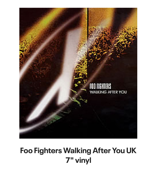 List of products:  Queens Of The Stone Age In Times New Roman... - Green Vinyl - Bootleg Edition UK 2-LP vinyl set Queens Of The Stone Age Queens Of The Stone Age - 180gm UK 2-LP vinyl set Queens Of The Stone Age Villains - Clear Leaf Green - Sealed US 2-LP vinyl set Queens Of The Stone Age In Times New Roman... - Green Vinyl UK 2-LP vinyl set Queens Of The Stone Age Songs For The Deaf - Red and Black Marble Vinyl US 2-LP vinyl set Queens Of The Stone Age Little Sister Australian CD single Queens Of The Stone Age Little Sister UK CD/DVD single set Queens Of The Stone Age Songs For The Deaf - EX UK 2-LP vinyl set Queens Of The Stone Age Little Sister UK CD single Foo Fighters Generator UK 7 vinyl Foo Fighters Walking After You UK 7 vinyl Foo Fighters Breakout UK 7 vinyl Foo Fighters Next Year UK 7 vinyl Foo Fighters Long Road To Ruin UK 7 vinyl Foo Fighters For All The Cows - Blue Vinyl - VG UK 7 vinyl Foo Fighters Stacked Actors Australian CD single Foo Fighters Making A Fire - RSD 2022 - Sealed UK 7 vinyl Foo Fighters The Colour And The Shape - Orange Sleeve UK Promo CD album Foo Fighters In Your Honour Japanese Promo 2-CD album set Foo Fighters Ill Stick Around UK Promo CD single Foo Fighters Ill Stick Around UK CD single Foo Fighters This Is A Call UK CD single Foo Fighters Resolve UK 7 vinyl Foo Fighters DOA - Yellow Vinyl UK 7 vinyl Foo Fighters This Is A Call UK 7 vinyl Foo Fighters Ill Stick Around UK 12 vinyl Foo Fighters For All The Cows - Blue Vinyl UK 7 vinyl Foo Fighters Ill Stick Around - Red Vinyl UK 7 vinyl Foo Fighters Monkey Wrench UK 7 vinyl Foo Fighters Medicine At Midnight - Blue Vinyl UK Vinyl LP