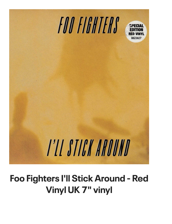 List of products:  Queens Of The Stone Age In Times New Roman... - Green Vinyl - Bootleg Edition UK 2-LP vinyl set Queens Of The Stone Age Queens Of The Stone Age - 180gm UK 2-LP vinyl set Queens Of The Stone Age Villains - Clear Leaf Green - Sealed US 2-LP vinyl set Queens Of The Stone Age In Times New Roman... - Green Vinyl UK 2-LP vinyl set Queens Of The Stone Age Songs For The Deaf - Red and Black Marble Vinyl US 2-LP vinyl set Queens Of The Stone Age Little Sister Australian CD single Queens Of The Stone Age Little Sister UK CD/DVD single set Queens Of The Stone Age Songs For The Deaf - EX UK 2-LP vinyl set Queens Of The Stone Age Little Sister UK CD single Foo Fighters Generator UK 7 vinyl Foo Fighters Walking After You UK 7 vinyl Foo Fighters Breakout UK 7 vinyl Foo Fighters Next Year UK 7 vinyl Foo Fighters Long Road To Ruin UK 7 vinyl Foo Fighters For All The Cows - Blue Vinyl - VG UK 7 vinyl Foo Fighters Stacked Actors Australian CD single Foo Fighters Making A Fire - RSD 2022 - Sealed UK 7 vinyl Foo Fighters The Colour And The Shape - Orange Sleeve UK Promo CD album Foo Fighters In Your Honour Japanese Promo 2-CD album set Foo Fighters Ill Stick Around UK Promo CD single Foo Fighters Ill Stick Around UK CD single Foo Fighters This Is A Call UK CD single Foo Fighters Resolve UK 7 vinyl Foo Fighters DOA - Yellow Vinyl UK 7 vinyl Foo Fighters This Is A Call UK 7 vinyl Foo Fighters Ill Stick Around UK 12 vinyl Foo Fighters For All The Cows - Blue Vinyl UK 7 vinyl Foo Fighters Ill Stick Around - Red Vinyl UK 7 vinyl Foo Fighters Monkey Wrench UK 7 vinyl Foo Fighters Medicine At Midnight - Blue Vinyl UK Vinyl LP