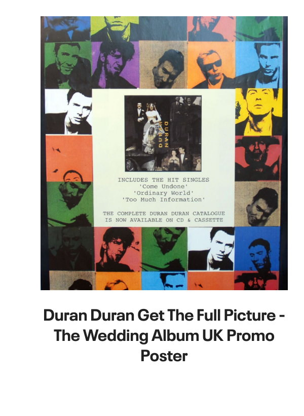 List of products:  Frankie Goes To Hollywood Rage Hard - 12  Box Only UK Vinyl box set Frankie Goes To Hollywood Welcome To The Pleasuredome - EX Japanese 2-LP vinyl set Frankie Goes To Hollywood The Power Of Love UK CD single Frankie Goes To Hollywood Two Tribes UK CD single Frankie Goes To Hollywood Rage Hard UK 12 vinyl Frankie Goes To Hollywood Welcome To The Pleasuredome + Stickers Japanese 2-LP vinyl set Frankie Goes To Hollywood Rage Hard German 12 vinyl Frankie Goes To Hollywood Essential Frankie Goes To Hollywood - Sealed UK 3-CD set Duran Duran Meet El Presidente - White Vinyl US Promo 7 vinyl Duran Duran Perfect Day - Part 1 UK CD single Duran Duran Danse Macabre: Webstore exclusive - Galaxy Vinyl - Sealed UK 2-LP vinyl set Duran Duran The Reflex UK 12 picture disc Duran Duran Pop Trash - Black Vinyl - Sealed UK 2-LP vinyl set Duran Duran Sunrise [Jason Nevins Remix] US Promo CD album Duran Duran Rio UK Promo CD album Duran Duran Record Mirror UK Magazine Duran Duran Red Carpet Massacre - Red Vinyl - Sealed US 2-LP vinyl set Duran Duran Dreaming Of Your Cars [1979 Demos Part 2] - Pink Vinyl US 12 vinyl Duran Duran Someone Else Not Me US Promo CD single Duran Duran Someone Else Not Me German CD single Duran Duran Get The Full Picture - The Wedding Album UK Promo Poster Duran Duran Out Of My Mind UK Promo Poster Duran Duran Out Of My Mind - Sealed Japanese CD single Duran Duran A View To A Kill Dutch 7 vinyl Duran Duran Union Of The Snake UK 7 vinyl Duran Duran Skin Trade UK 7 vinyl Duran Duran All She Wants UK 7 vinyl Duran Duran New Moon On Monday UK 7 vinyl Duran Duran Violence Of Summer German CD single Duran Duran Violence Of Summer (Loves Taking Over) UK 7 vinyl