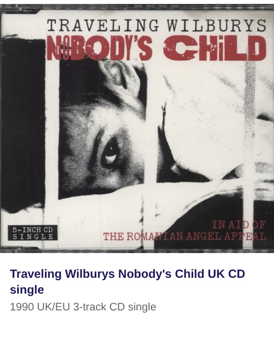 Traveling Wilburys Nobody's Child UK CD single