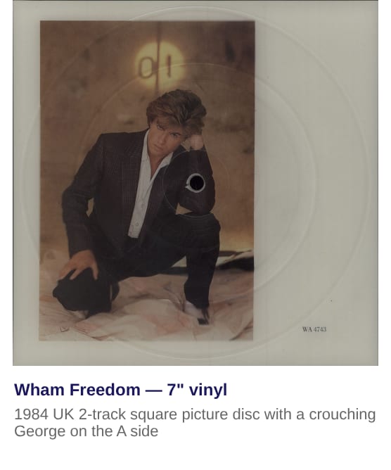 Wham Freedom - Picture Disc 1984 UK 7" picture disc