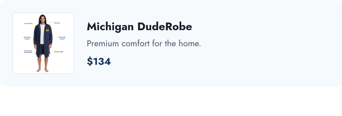 University of Michigan DudeRobe