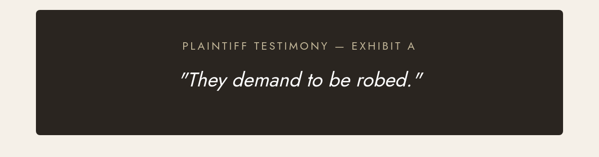 Plaintiff testimony quote