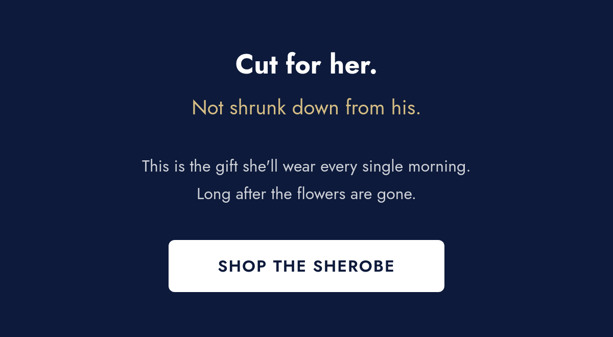 Cut for her tagline and CTA