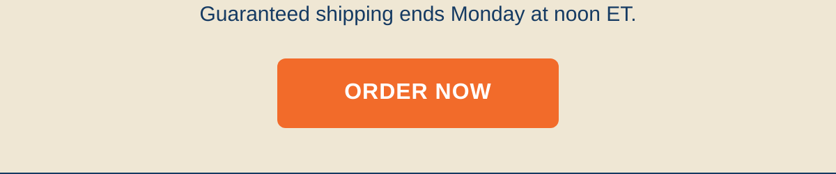 Free shipping deadline reminder and order CTA