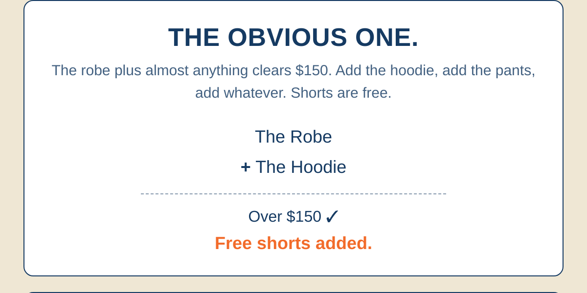 THE OBVIOUS ONE.