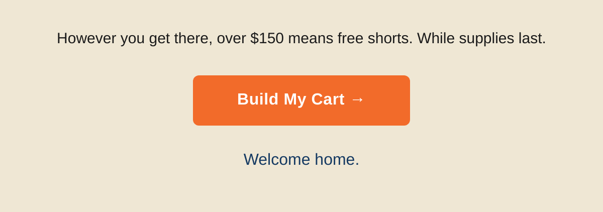 However you get there, free shorts
