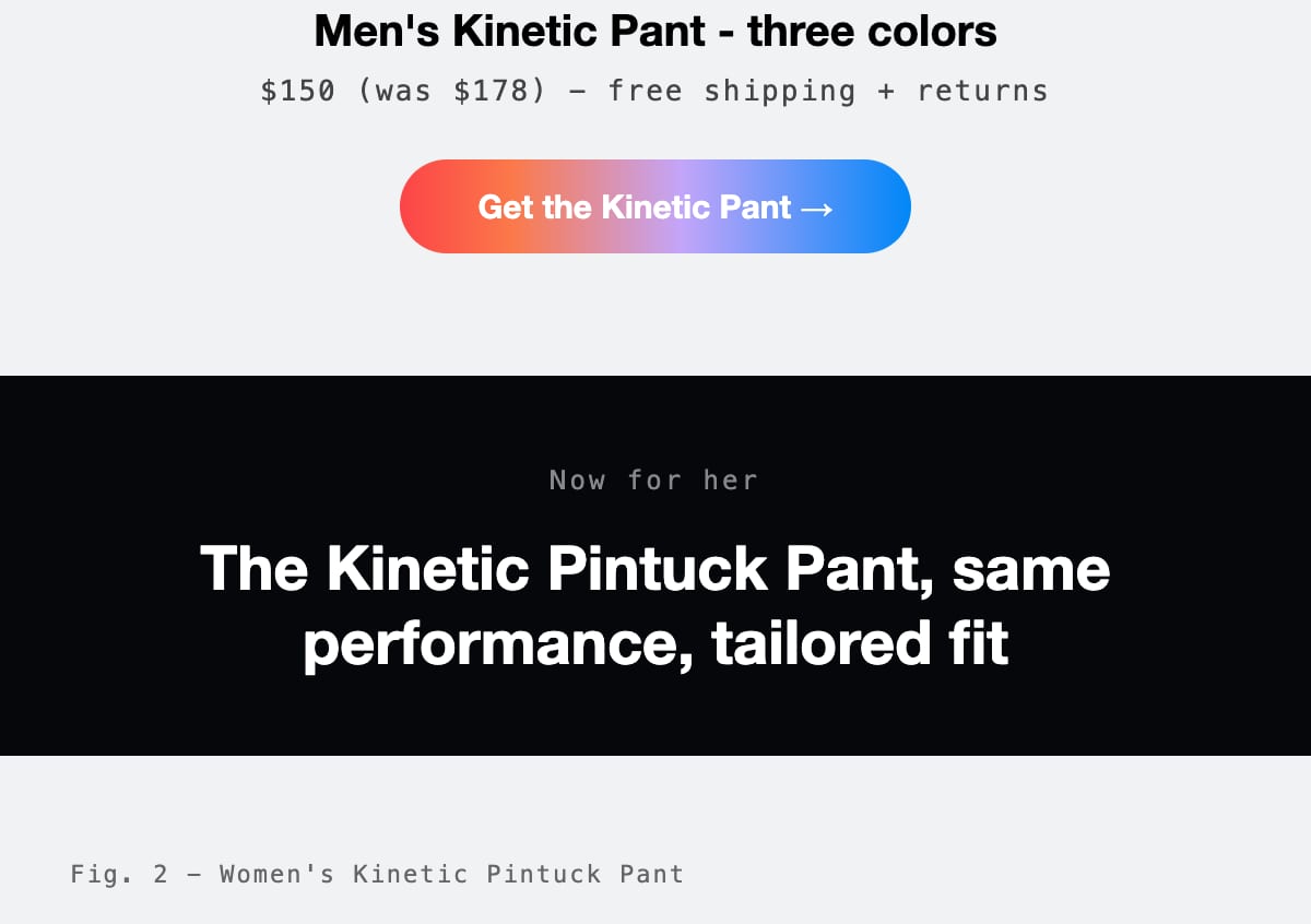 Shop the Men's Kinetic Pant, three colors