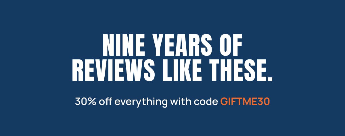Birthday Sale hero headline with 30% off code GIFTME30