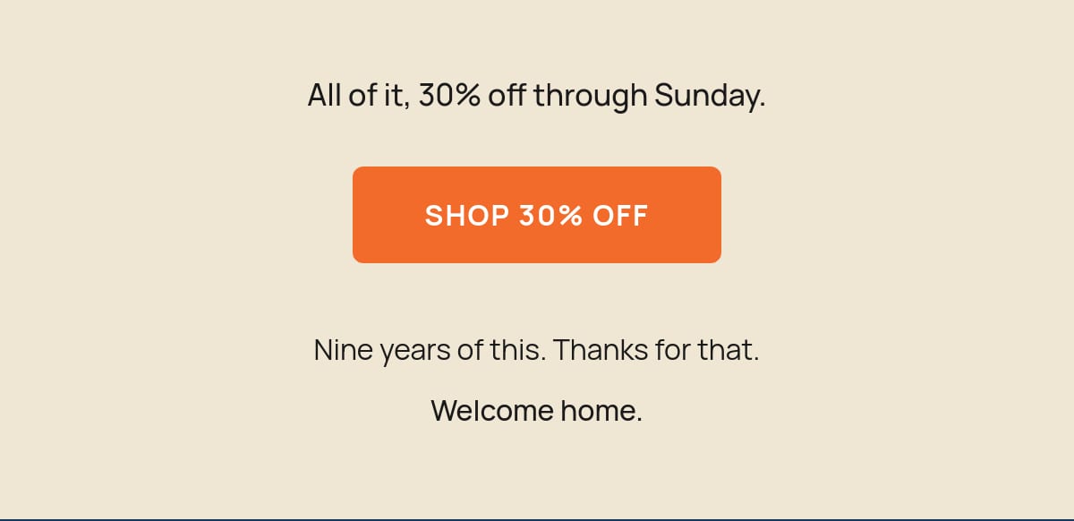 30% off CTA button linking to discount