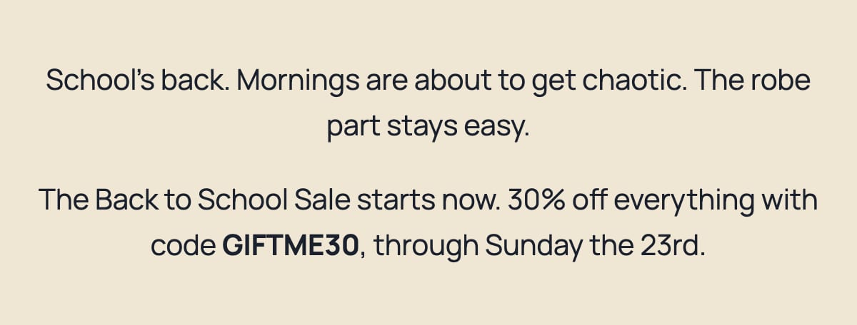 Back to School Sale copy block