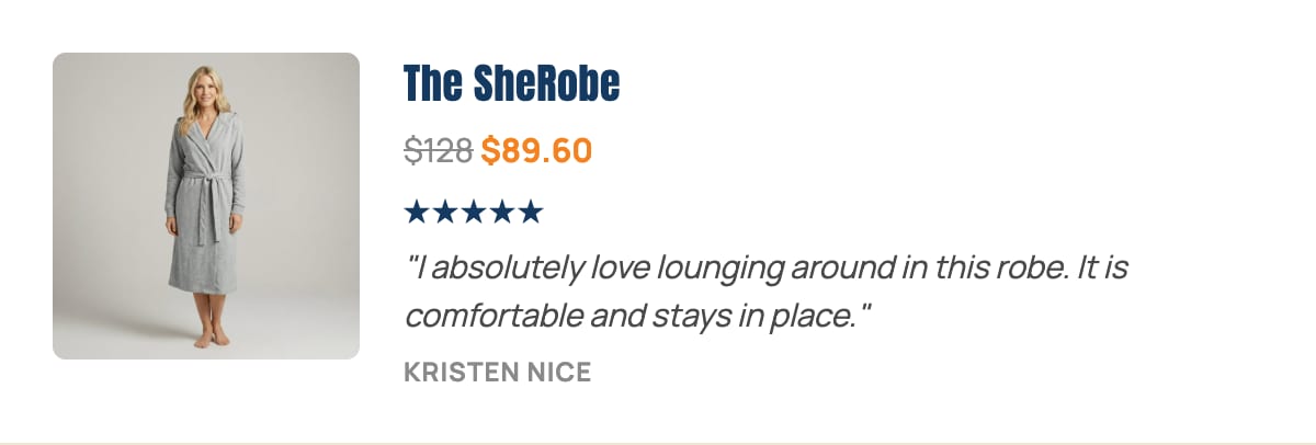 The SheRobe, 30% off with code CHEERS, real customer review
