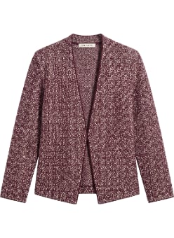 Woolf Jardigan, Burgundy/Ivory