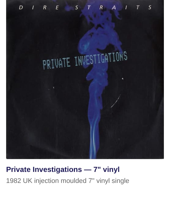 Dire Straits Private Investigations 1982 UK 7
