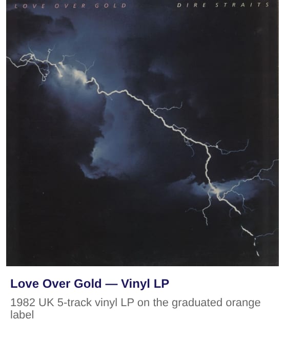 Dire Straits Love Over Gold - EX 1982 UK Vinyl LP
