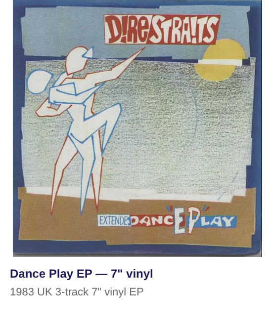 Dire Straits Dance Play EP - P/S - EX UK 7